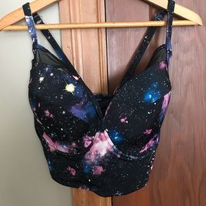 High waisted two piece bathing suit